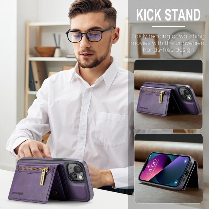 DG.MING - DG.MING M5 Series iPhone 13 Skal med Ställning - Lila