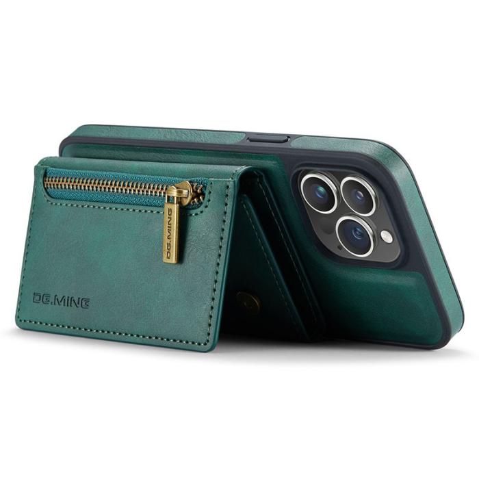 DG.MING - DG.MING M5 Series iPhone 14 Pro Skal 2-i-1 Plånbok Grön