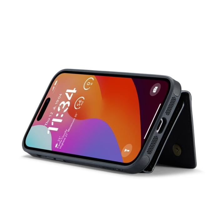 DG.MING - DG.MING M5 Series iPhone 16 Pro Max Skal Magnetisk Läder Svart