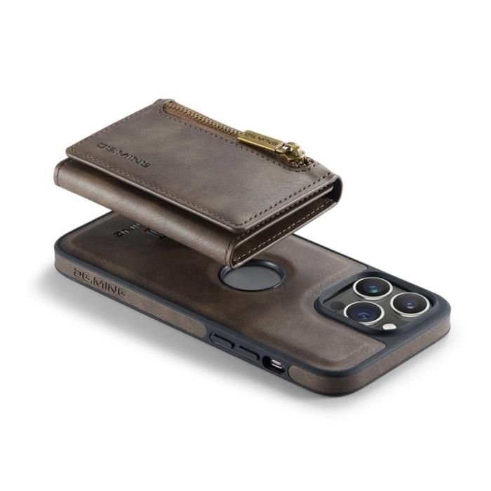 DG.MING - DG.MING M5 Series iPhone 16 Pro Max Skal Magnetiskt Läder Kaffe