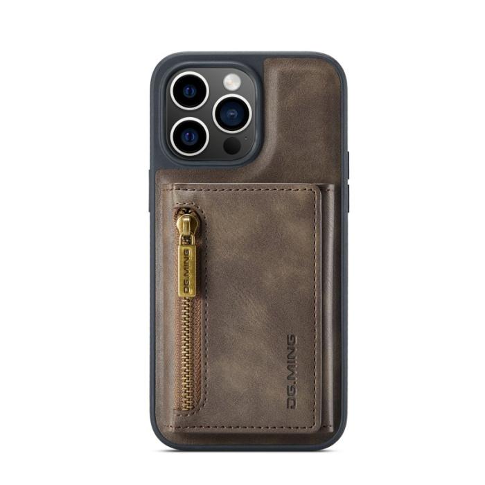 DG.MING - DG.MING M5 Series iPhone 16 Pro Max Skal Magnetiskt Läder Kaffe