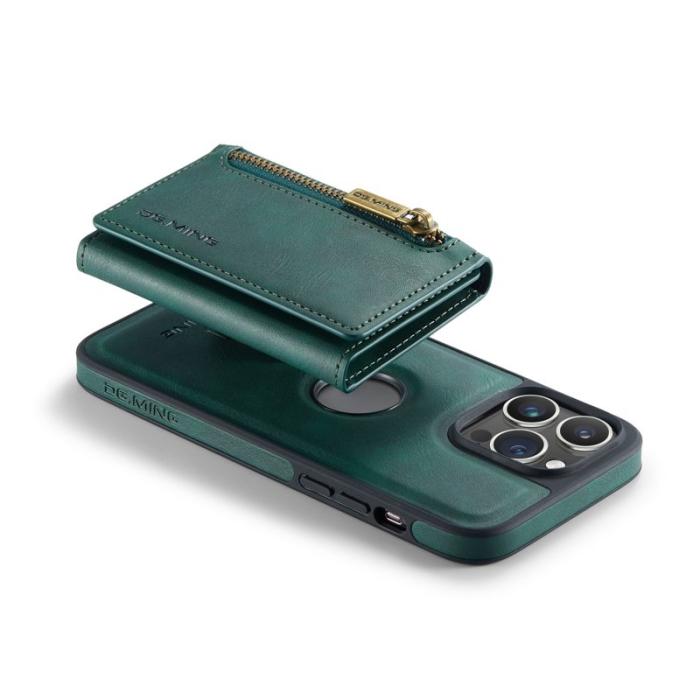 DG.MING - DG.MING M5 Series iPhone 16 Pro Skal Magnetiskt Läder Grön