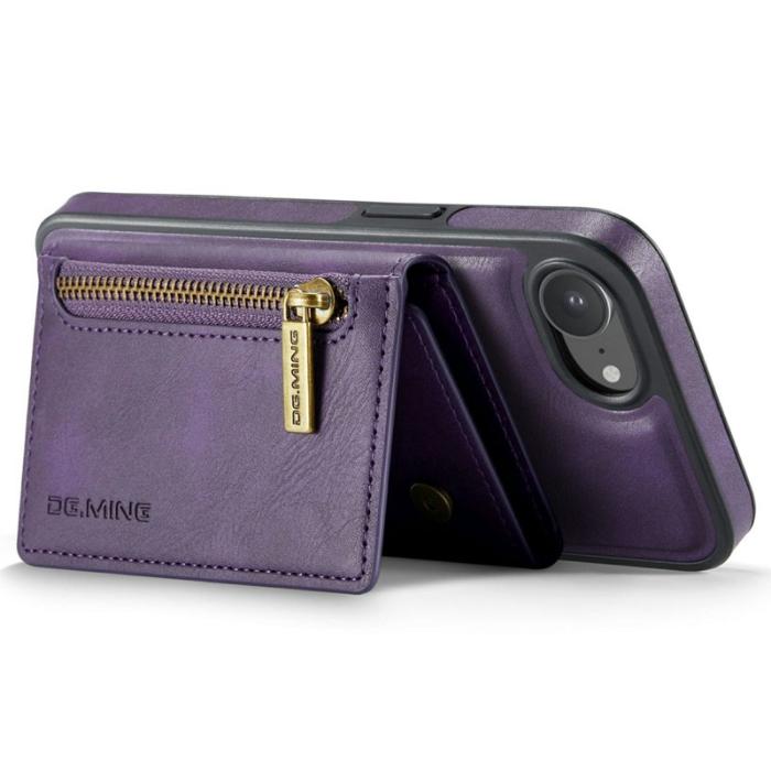 DG.MING - DG.MING M5 Series iPhone 16e Skal Magnetiskt Läder Lila