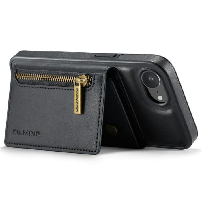 DG.MING - DG.MING M5 Series iPhone 16e Skal Magnetiskt Läder Svart