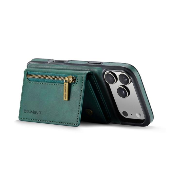 DG.MING - DG.MING M5 Series iPhone 17 Pro Max Skal Magnetiskt Läder Grön