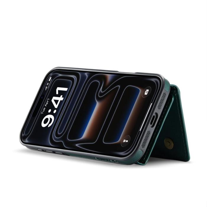 DG.MING - DG.MING M5 Series iPhone 17 Pro Max Skal Magnetiskt Läder Grön