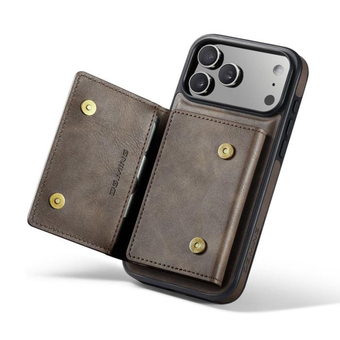 DG.MING - DG.MING M5 Series iPhone 17 Pro Max Skal Magnetiskt Läder Kaffe