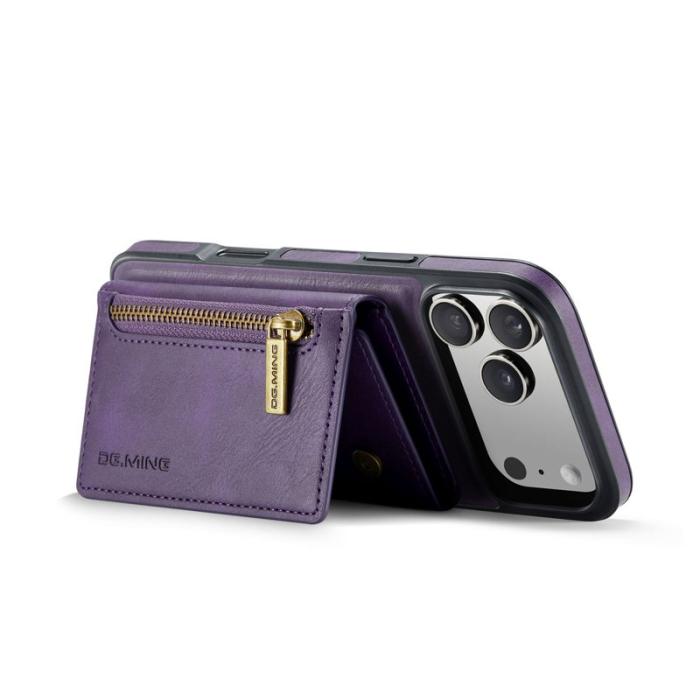 DG.MING - DG.MING M5 Series iPhone 17 Pro Max Skal Magnetiskt Läder Lila