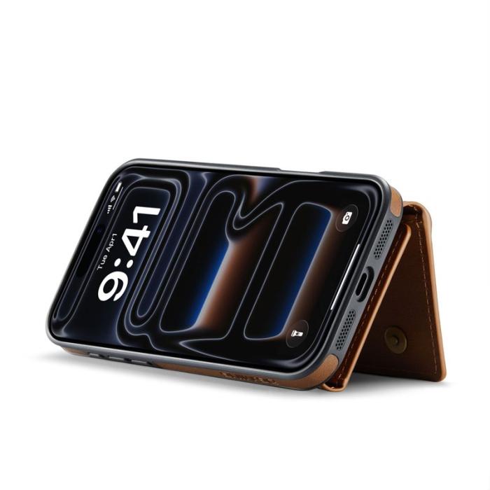 DG.MING - DG.MING M5 Series iPhone 17 Pro Skal Magnetiskt Läder Brun