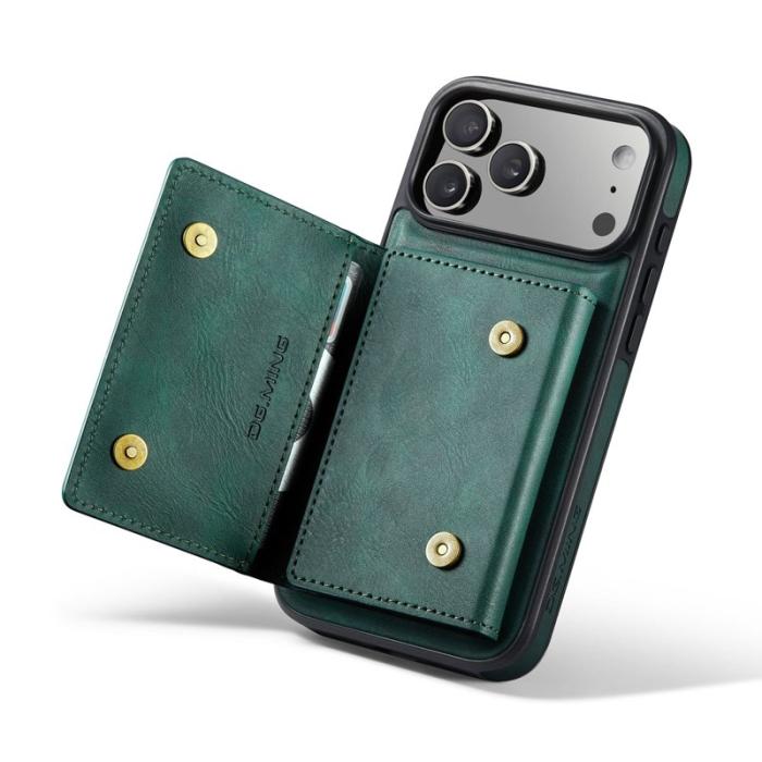 DG.MING - DG.MING M5 Series iPhone 17 Pro Skal Magnetiskt Läder Grön