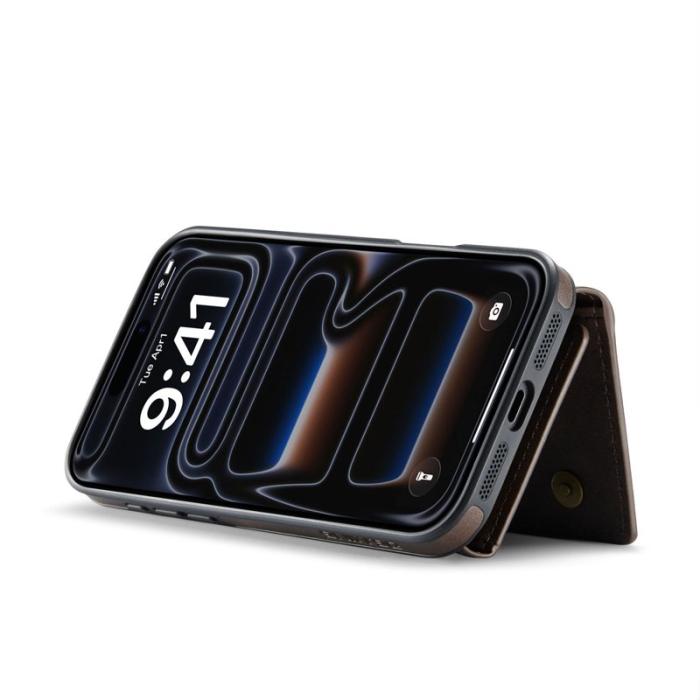 DG.MING - DG.MING M5 Series iPhone 17 Pro Skal Magnetiskt Läder Kaffe