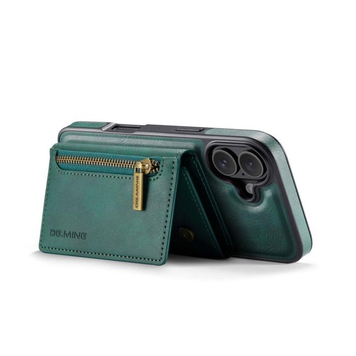 DG.MING - DG.MING M5 Series iPhone 17 Skal Avtagbart Magnetiskt Läder Grön