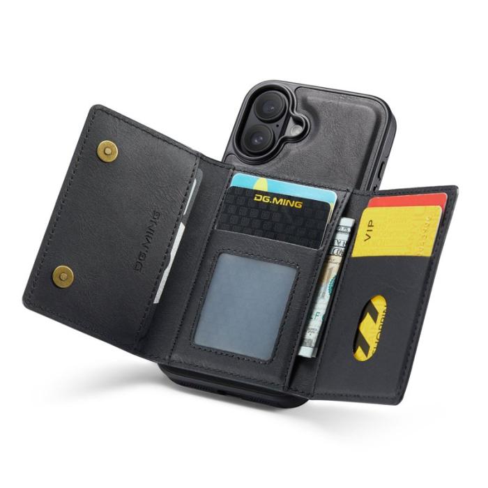 DG.MING - DG.MING M5 Series iPhone 17 Skal Magnetiskt Läder Svart