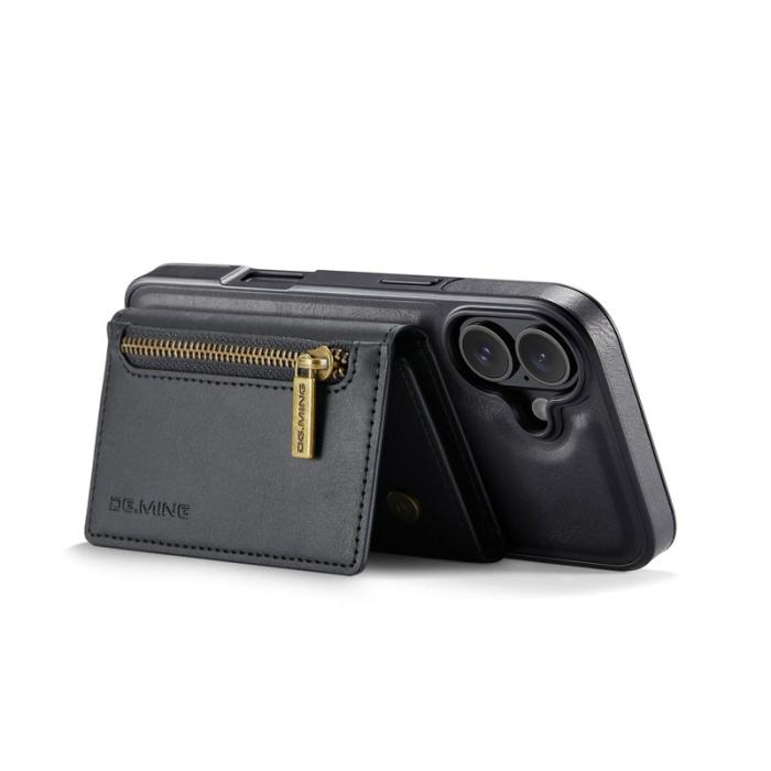DG.MING - DG.MING M5 Series iPhone 17 Skal Magnetiskt Läder Svart