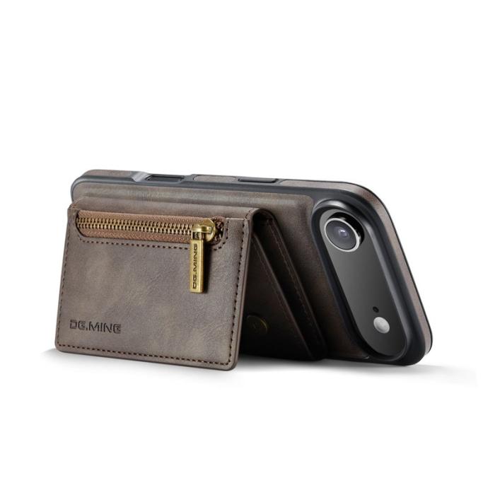 DG.MING - DG.MING M5 Series iPhone Air Fodral Läder Magnetiskt Kaffe