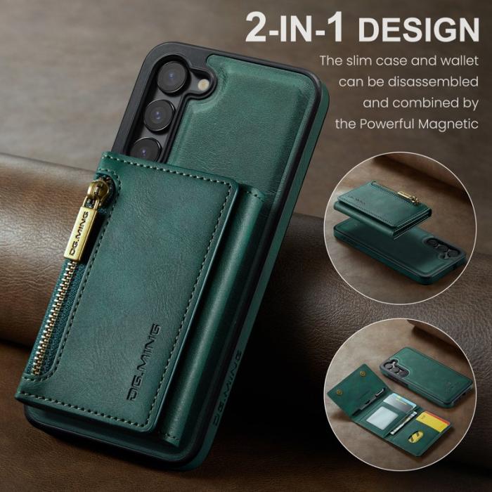DG.MING - DG.MING M5 Series Samsung Galaxy S23+ Skal 2-i-1 Plånbok Grön