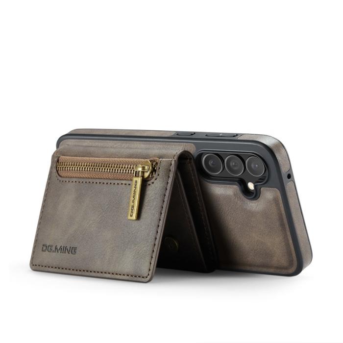 DG.MING - DG.MING M5 Series Samsung Galaxy S24 FE Skal Läder Kaffe