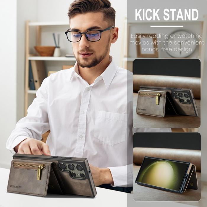 DG.MING - DG.MING M5 Series Samsung Galaxy S24+ Plånboksfodral - Kaffe