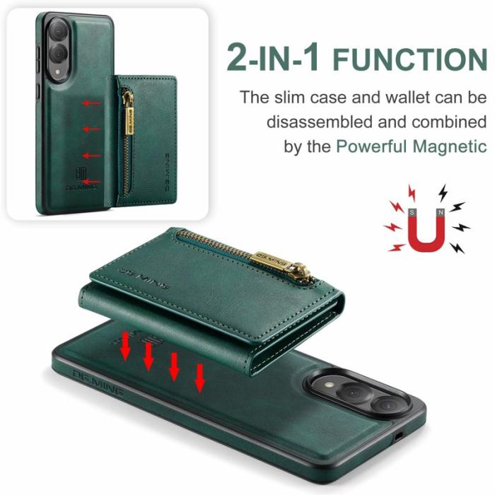 DG.MING - DG.MING M5 Series Samsung Galaxy S25 Edge Skal Läder Grön