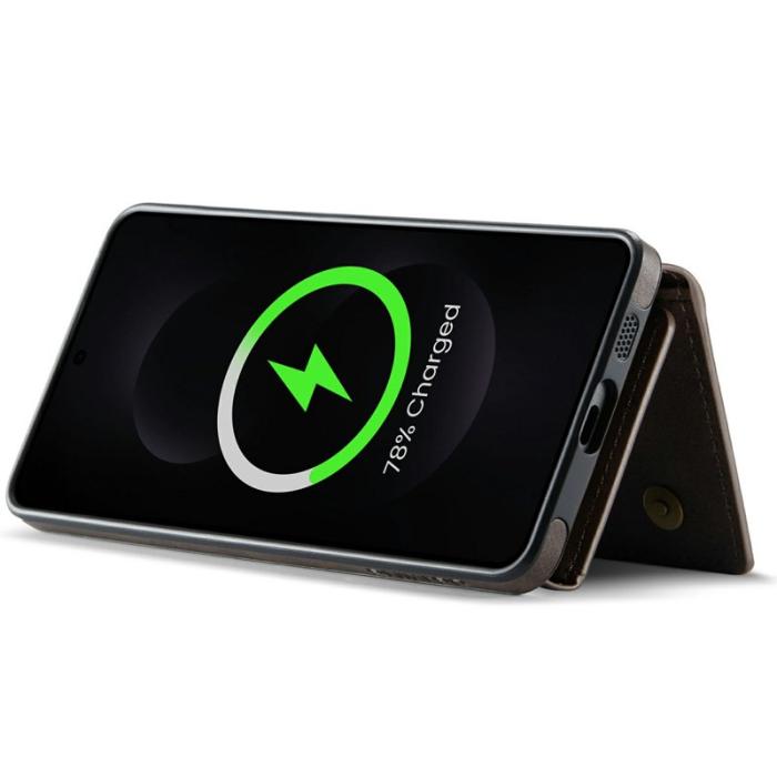 DG.MING - DG.MING M5 Series Samsung Galaxy S25 Edge Skal Läder Kaffe