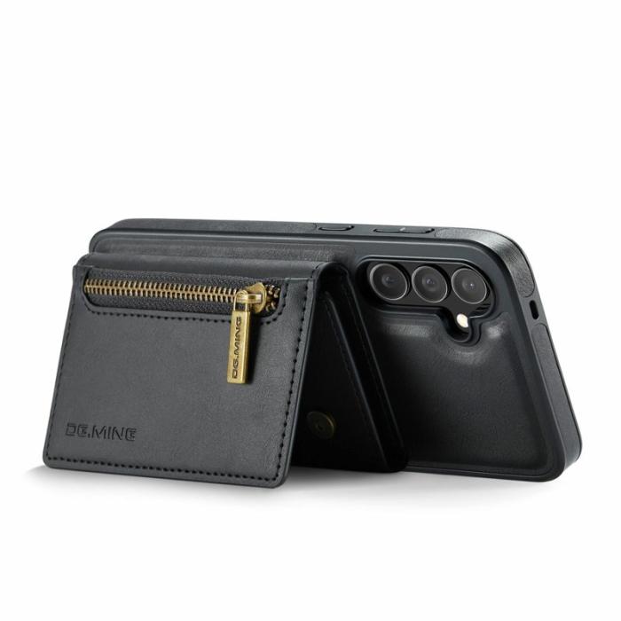 DG.MING - DG.MING M5 Series Samsung Galaxy S25 FE Skal Läder Magnetisk Svart