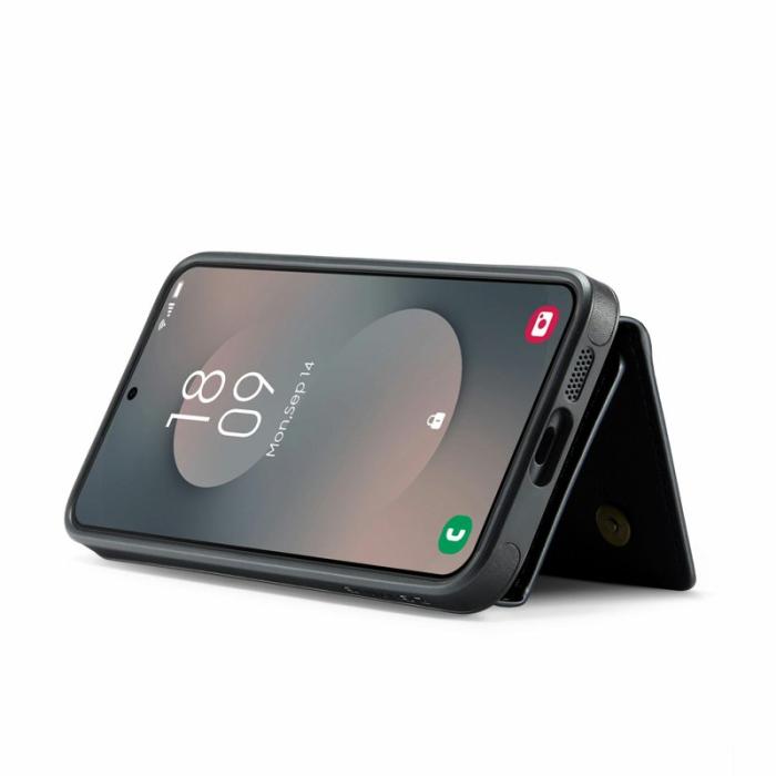 DG.MING - DG.MING M5 Series Samsung Galaxy S25 FE Skal Läder Magnetisk Svart