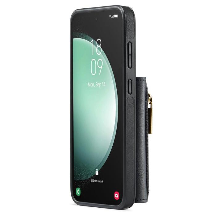 DG.MING - DG.MING M5 Series Samsung Galaxy S25 Skal Läder Magnetisk Svart