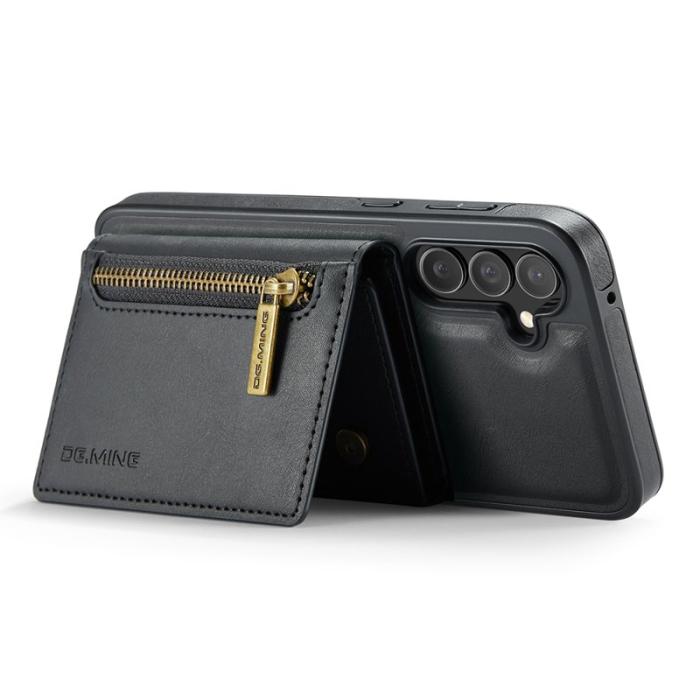 DG.MING - DG.MING M5 Series Samsung Galaxy S25 Skal Läder Magnetisk Svart