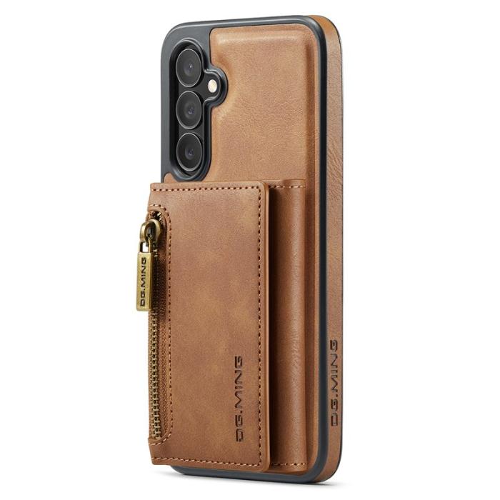 DG.MING - DG.MING M5 Series Samsung Galaxy S25 Skal Magnetiskt Läder Brun