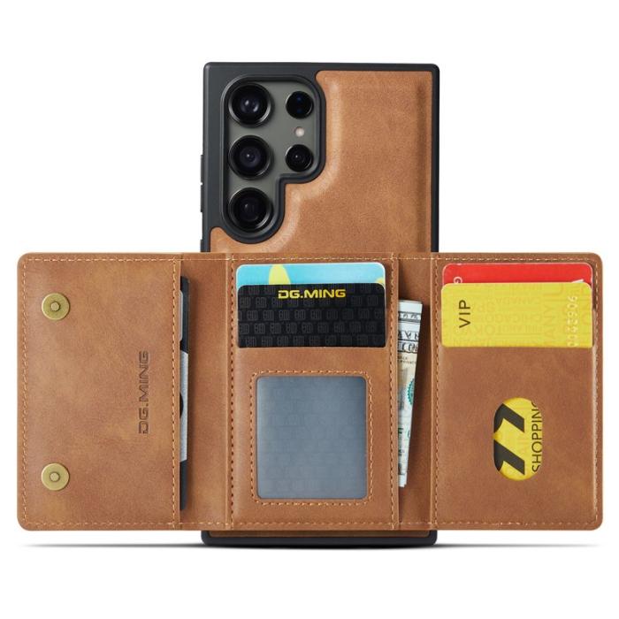 DG.MING - DG.MING M5 Series Samsung Galaxy S25 Ultra Skal Läder Brun