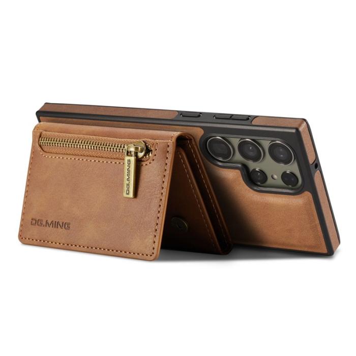DG.MING - DG.MING M5 Series Samsung Galaxy S25 Ultra Skal Läder Brun
