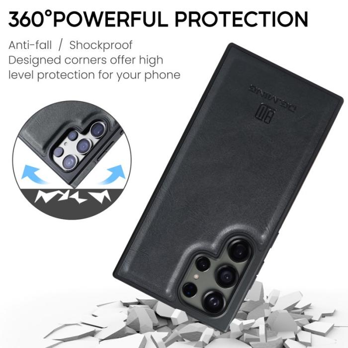 DG.MING - DG.MING M5 Series Samsung Galaxy S25 Ultra Skal Läder Svart