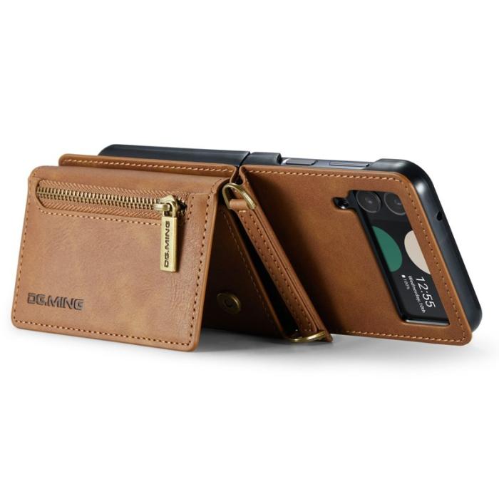 DG.MING - DG.MING M5 Series Samsung Galaxy Z Flip3 5G Skal Brown