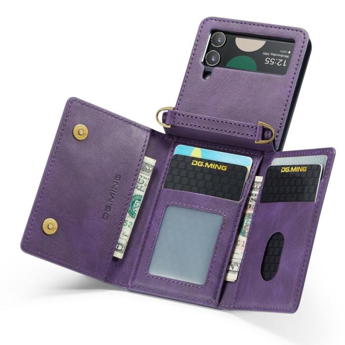 DG.MING - DG.MING M5 Series Samsung Galaxy Z Flip3 5G Skal Lila