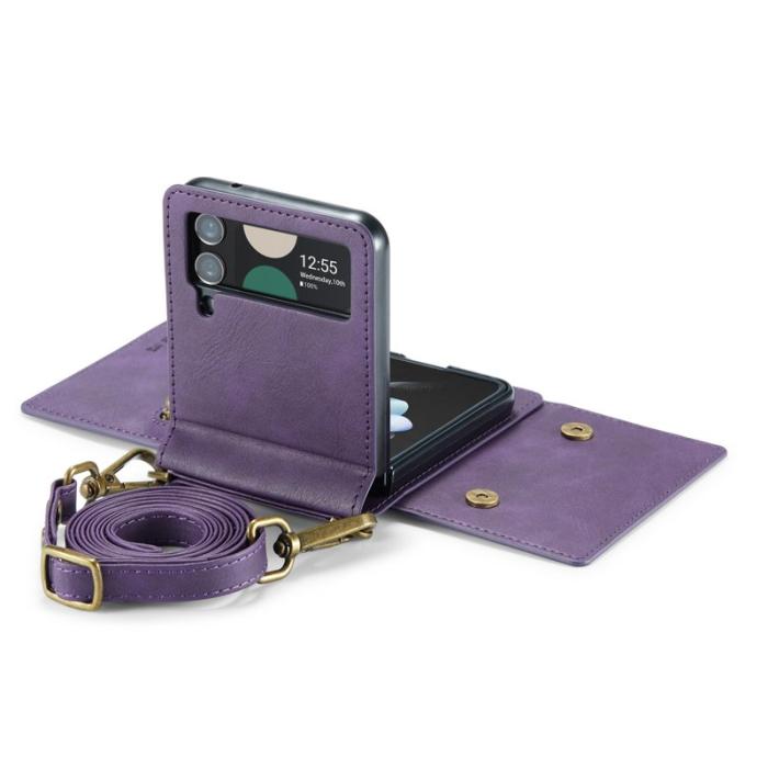 DG.MING - DG.MING M5 Series Samsung Galaxy Z Flip3 5G Skal Lila