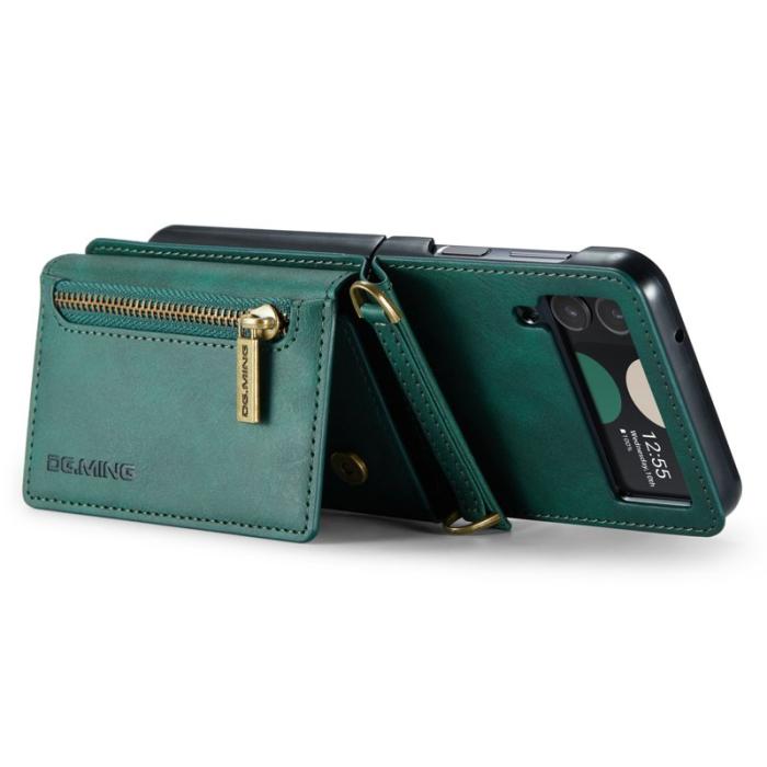 DG.MING - DG.MING M5 Series Samsung Galaxy Z Flip3 Fodral RFID Grön
