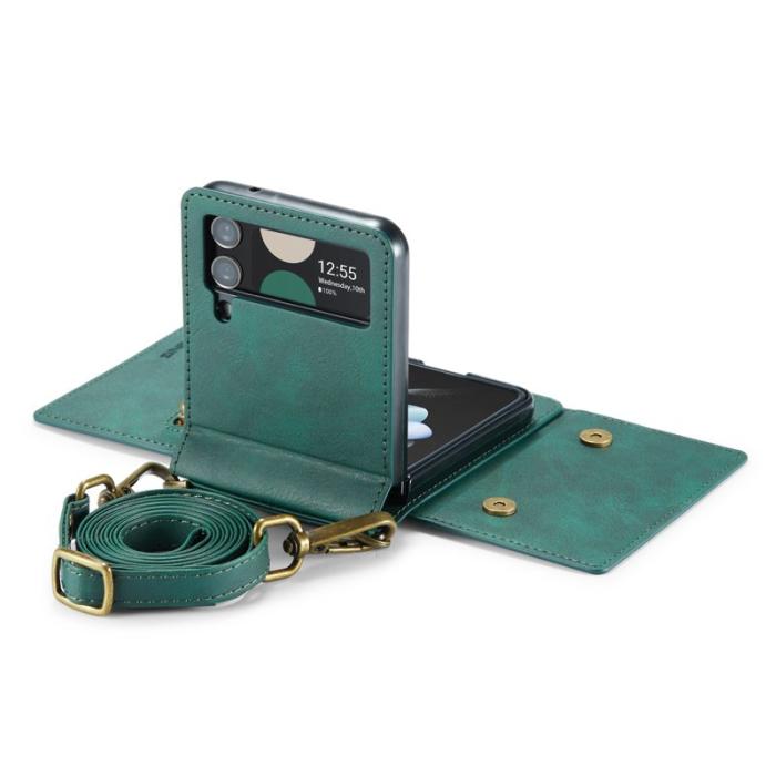DG.MING - DG.MING M5 Series Samsung Galaxy Z Flip3 Fodral RFID Grön