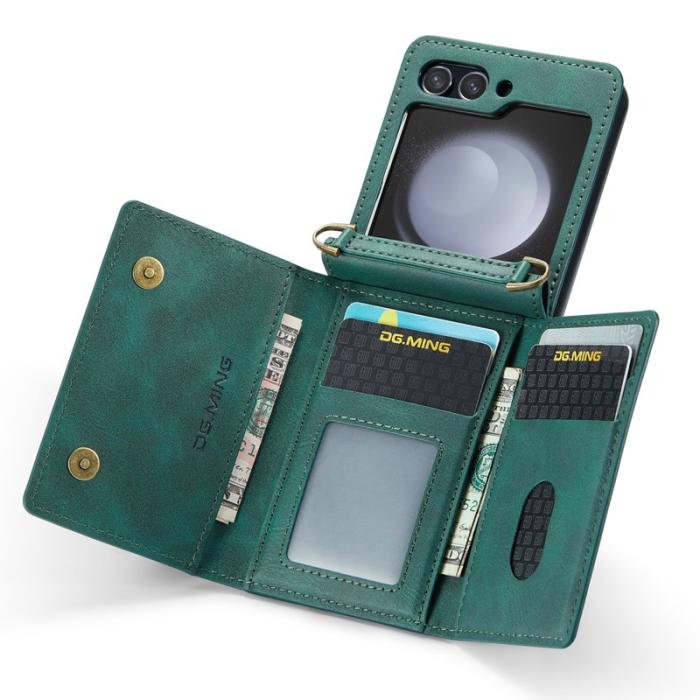 DG.MING - DG.MING M5 Series Samsung Galaxy Z Flip5 Fodral Grön