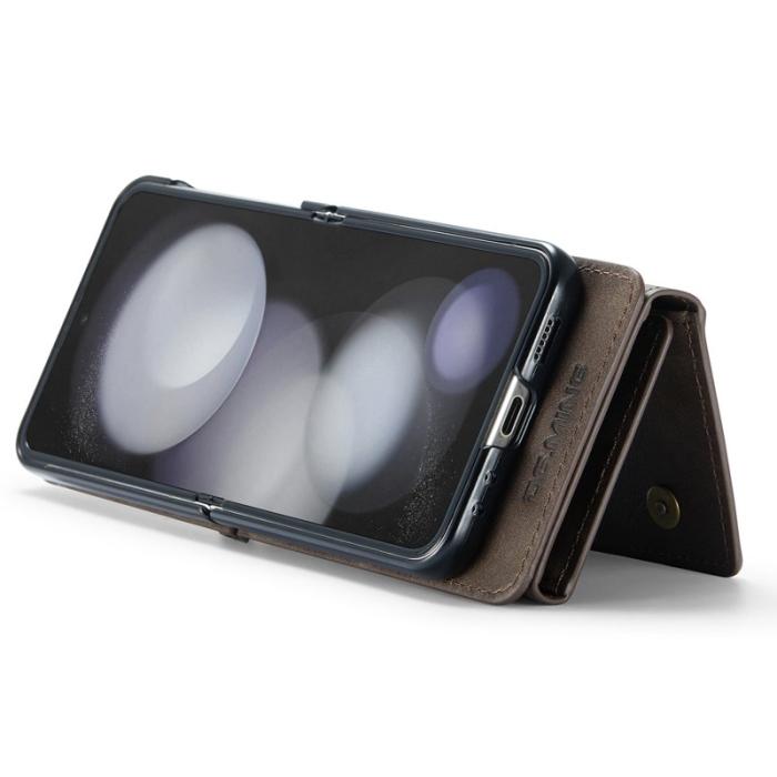 DG.MING - DG.MING M5 Series Samsung Galaxy Z Flip5 Fodral Kickstand Kaffe