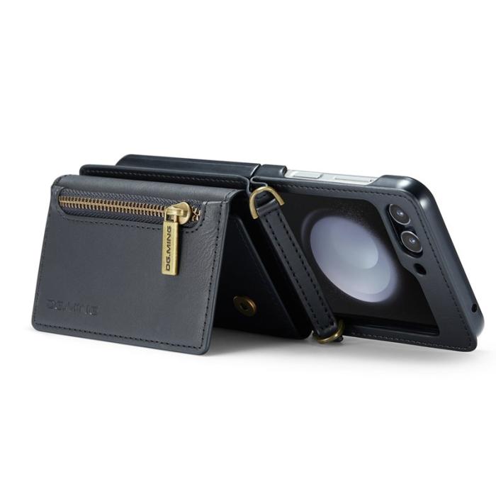 DG.MING - DG.MING M5 Series Samsung Galaxy Z Flip5 Fodral Kickstand Svart