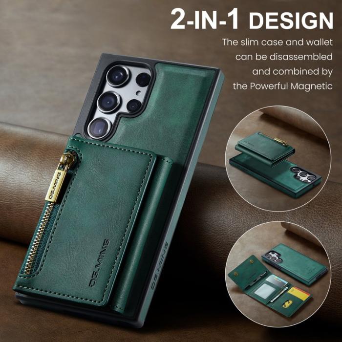 DG.MING - DG.MING M5 Series Wallet Case för Samsung Galaxy S24+ - Grön