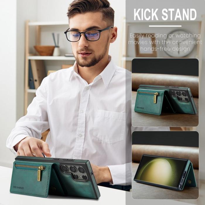 DG.MING - DG.MING M5 Series Wallet Case för Samsung Galaxy S24+ - Grön