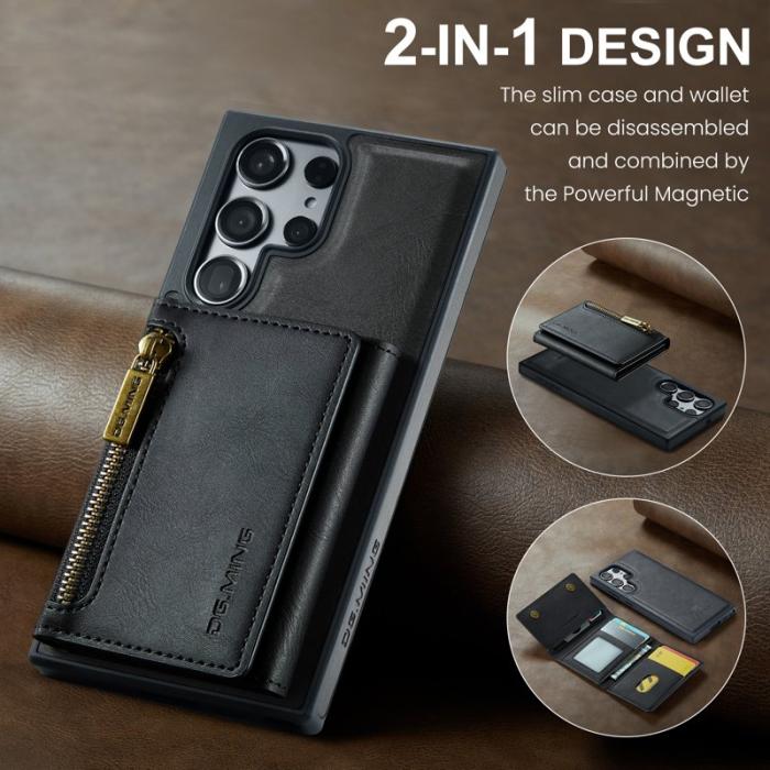 DG.MING - DG.MING M5 Wallet Case för Samsung Galaxy S24+ - Svart