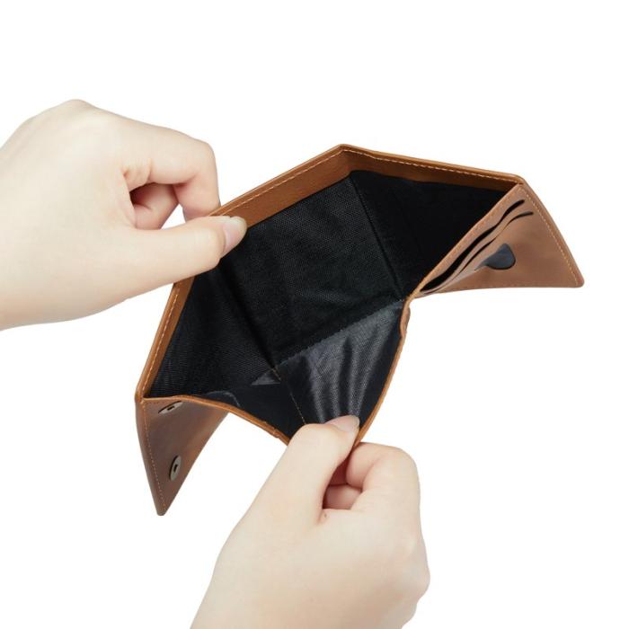 DG.MING - DG.MING M6 RFID Blocker Plånbok Flera Lager Myntväska Brun