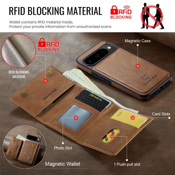 DG.MING - DG.MING M6 Series Fodral för Google Pixel 10 Pro - Brun