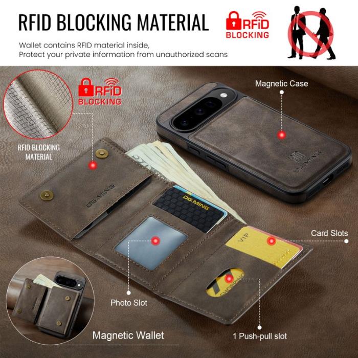 DG.MING - DG.MING M6 Series Fodral för Google Pixel 10 Pro - Kaffe