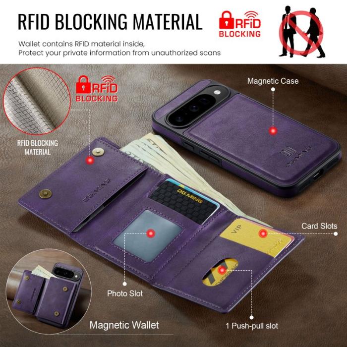 DG.MING - DG.MING M6 Series Fodral för Google Pixel 10 Pro - Lila