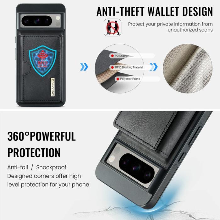 DG.MING - DG.MING M6 Series Fodral för Google Pixel 8 Pro - Svart