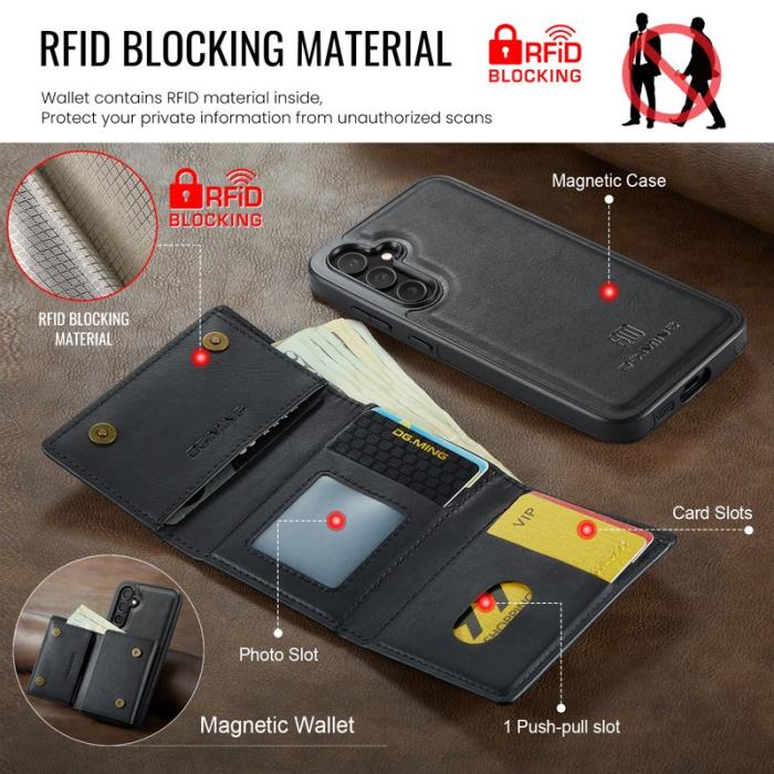 DG.MING - DG.MING M6 Series Fodral för Samsung Galaxy S25+ - Svart