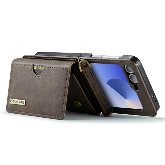 DG.MING - DG.MING M6 Series Fodral för Samsung Galaxy Z Flip6 5G - Kaffe